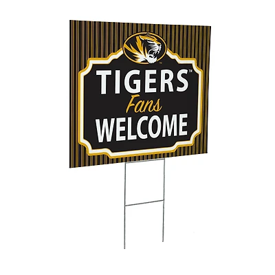 Missouri Tigers 18" x 24" Fans Welcome Outdoor Yard Sign