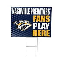 Nashville Predators 18" x 24" Fans Welcome Outdoor Yard Sign