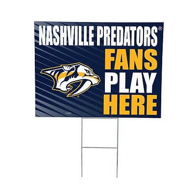 Nashville Predators 18" x 24" Fans Welcome Outdoor Yard Sign