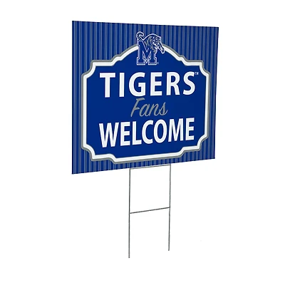 Memphis Tigers 18" x 24" Fans Welcome Outdoor Yard Sign