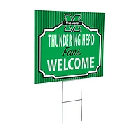 Marshall Thundering Herd 18" x 24" Fans Welcome Outdoor Yard Sign