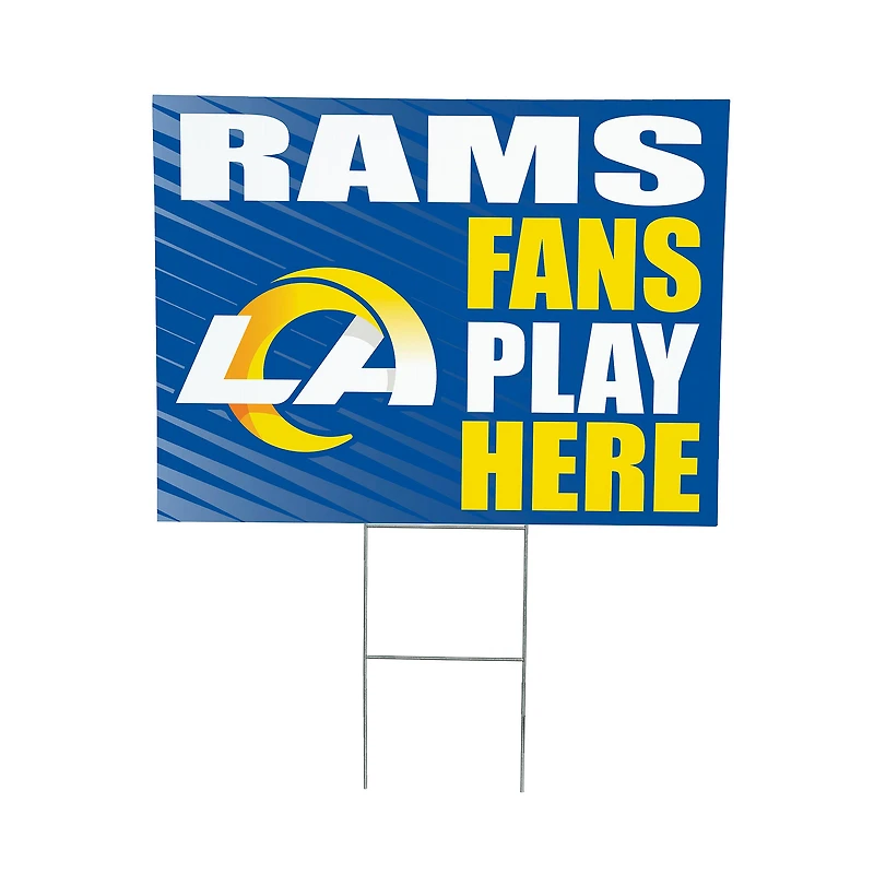 Los Angeles Rams 18" x 24" Fans Welcome Outdoor Yard Sign