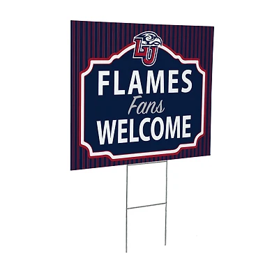 Liberty Flames 18" x 24" Fans Welcome Outdoor Yard Sign