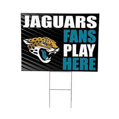 Jacksonville Jaguars 18" x 24" Fans Welcome Outdoor Yard Sign