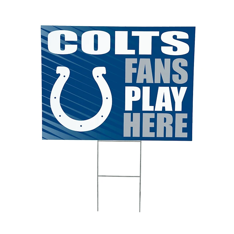 Indianapolis Colts 18" x 24" Fans Welcome Outdoor Yard Sign