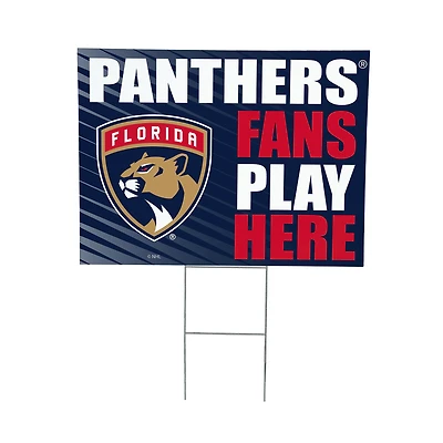Florida Panthers 18" x 24" Fans Welcome Outdoor Yard Sign
