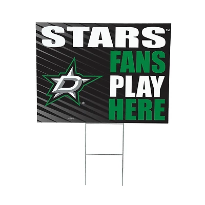 Dallas Stars 18" x 24" Fans Welcome Outdoor Yard Sign