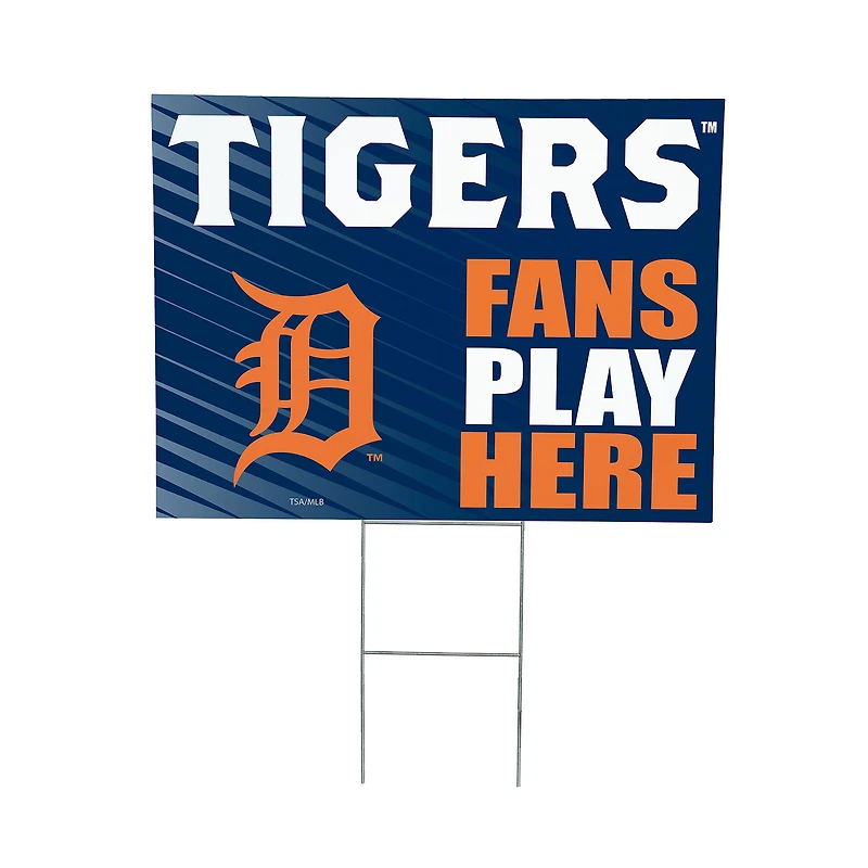 Detroit Tigers 18" x 24" Fans Welcome Outdoor Yard Sign