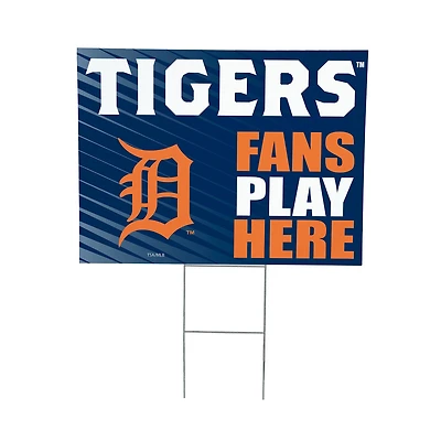 Detroit Tigers 18" x 24" Fans Welcome Outdoor Yard Sign
