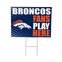 Denver Broncos 18" x 24" Fans Welcome Outdoor Yard Sign