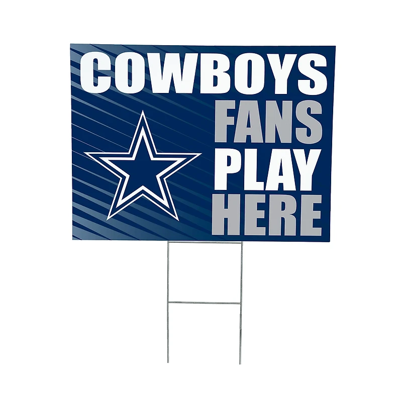 Dallas Cowboys 18" x 24" Fans Welcome Outdoor Yard Sign