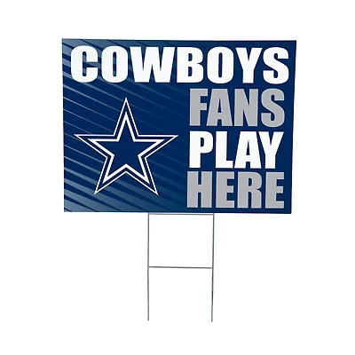 Dallas Cowboys 18" x 24" Fans Welcome Outdoor Yard Sign