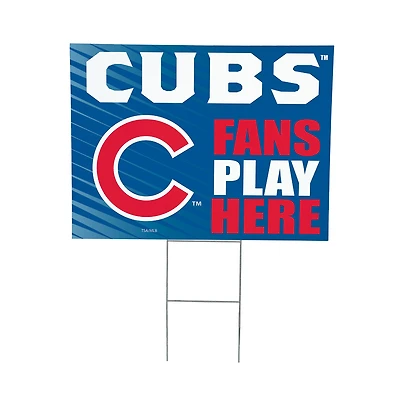 Chicago Cubs 18" x 24" Fans Welcome Outdoor Yard Sign