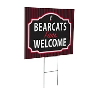 Cincinnati Bearcats 18" x 24" Fans Welcome Outdoor Yard Sign