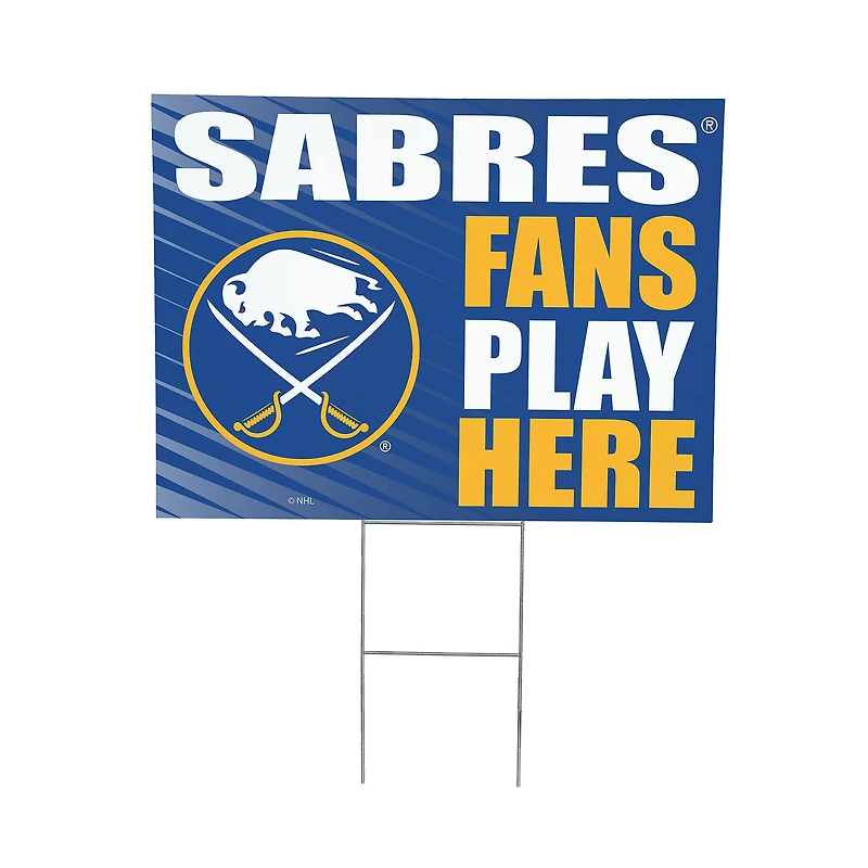 Buffalo Sabres 18" x 24" Fans Welcome Outdoor Yard Sign