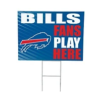 Buffalo Bills 18" x 24" Fans Welcome Outdoor Yard Sign