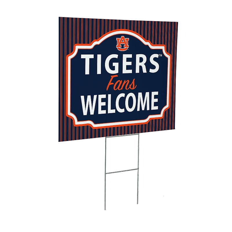 Auburn Tigers 18" x 24" Fans Welcome Outdoor Yard Sign
