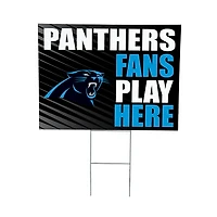 Carolina Panthers 18" x 24" Fans Welcome Outdoor Yard Sign