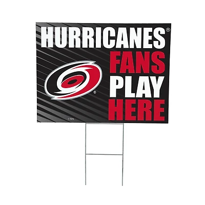 Carolina Hurricanes 18" x 24" Fans Welcome Outdoor Yard Sign