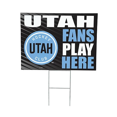 Utah Hockey Club 18" x 24" Fans Welcome Outdoor Yard Sign