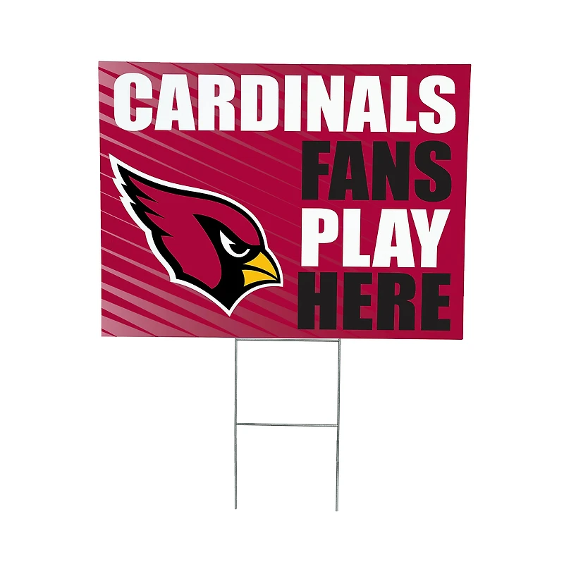 Arizona Cardinals 18" x 24" Fans Welcome Outdoor Yard Sign