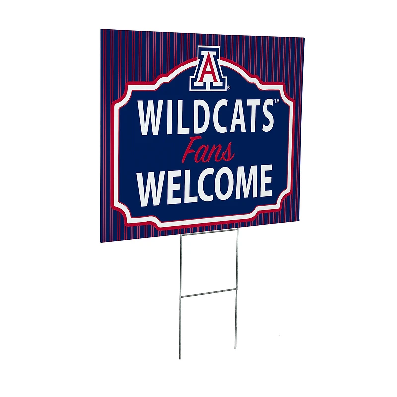 Arizona Wildcats 18" x 24" Fans Welcome Outdoor Yard Sign