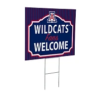 Arizona Wildcats 18" x 24" Fans Welcome Outdoor Yard Sign