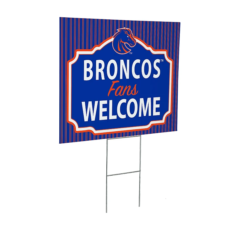 Boise State Broncos 18" x 24" Fans Welcome Outdoor Yard Sign
