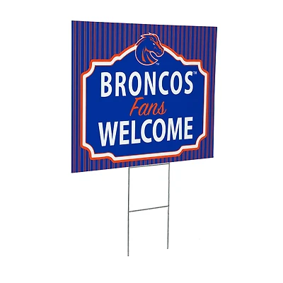 Boise State Broncos 18" x 24" Fans Welcome Outdoor Yard Sign