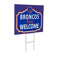 Boise State Broncos 18" x 24" Fans Welcome Outdoor Yard Sign