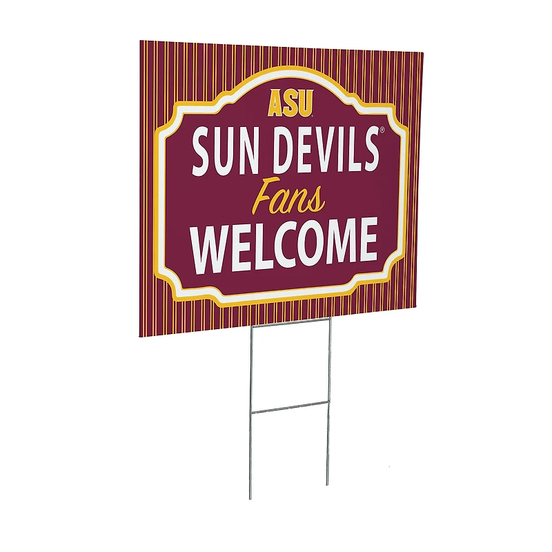 Arizona State Sun Devils 18" x 24" Fans Welcome Outdoor Yard Sign