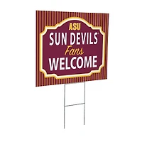 Arizona State Sun Devils 18" x 24" Fans Welcome Outdoor Yard Sign