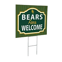 Baylor Bears 18" x 24" Fans Welcome Outdoor Yard Sign