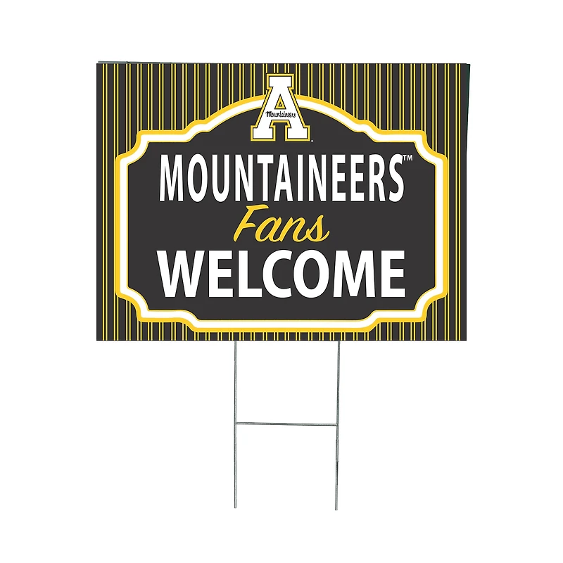 Appalachian State Mountaineers 18" x 24" Fans Welcome Outdoor Yard Sign