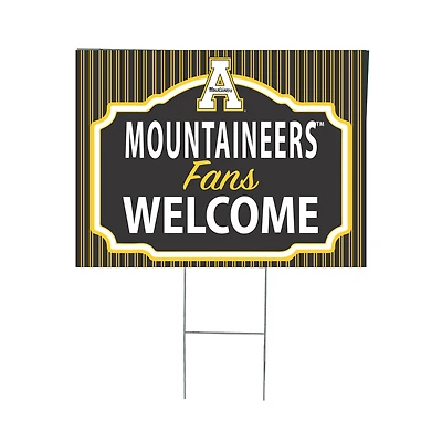 Appalachian State Mountaineers 18" x 24" Fans Welcome Outdoor Yard Sign