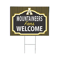 Appalachian State Mountaineers 18" x 24" Fans Welcome Outdoor Yard Sign