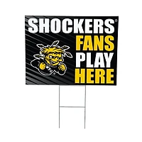 Wichita State Shockers 18" x 24" Fans Play Here Outdoor Yard Sign