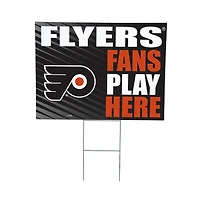 Philadelphia Flyers 18" x 24" Fans Play Here Outdoor Yard Sign