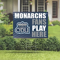 Old Dominion Monarchs 18" x 24" Fans Play Here Outdoor Yard Sign
