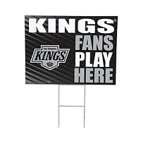 Los Angeles Kings 18" x 24" Fans Play Here Outdoor Yard Sign