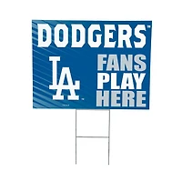 Los Angeles Dodgers 18" x 24" Fans Play Here Outdoor Yard Sign