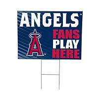Los Angeles Angels 18" x 24" Fans Play Here Outdoor Yard Sign