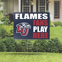 Liberty Flames 18" x 24" Fans Play Here Outdoor Yard Sign