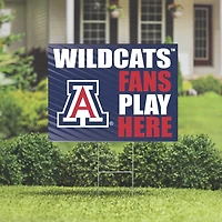 Arizona Wildcats 18" x 24" Fans Play Here Outdoor Yard Sign
