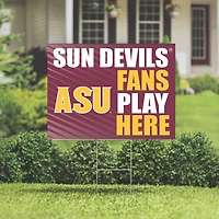 Arizona State Sun Devils 18" x 24" Fans Play Here Outdoor Yard Sign