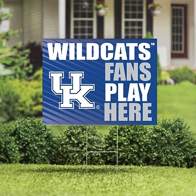 Kentucky Wildcats 18" x 24" Fans Play Here Outdoor Yard Sign