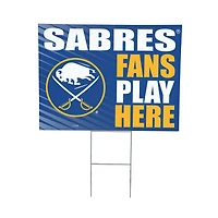 Buffalo Sabres 18" x 24" Fans Play Here Outdoor Yard Sign