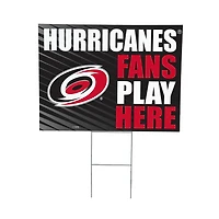 Carolina Hurricanes 18" x 24" Fans Play Here Outdoor Yard Sign