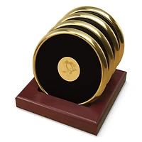 Pittsburgh Penguins Gold  4-Pack Coaster Set