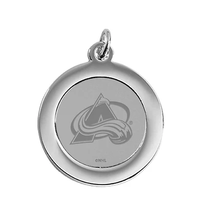 Colorado Avalanche Silver Pendant